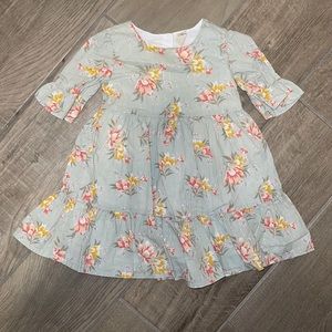 OshKoshB'gosh Girls' Ruffle Sleeve Floral Dress;2T